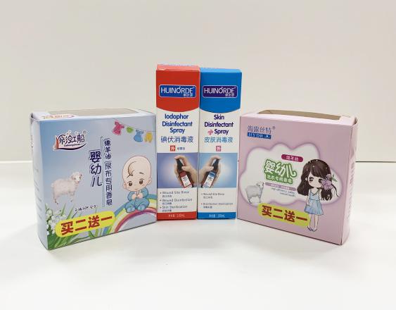 合肥尿不湿包装盒、消毒液装盒、香皂纸盒包装